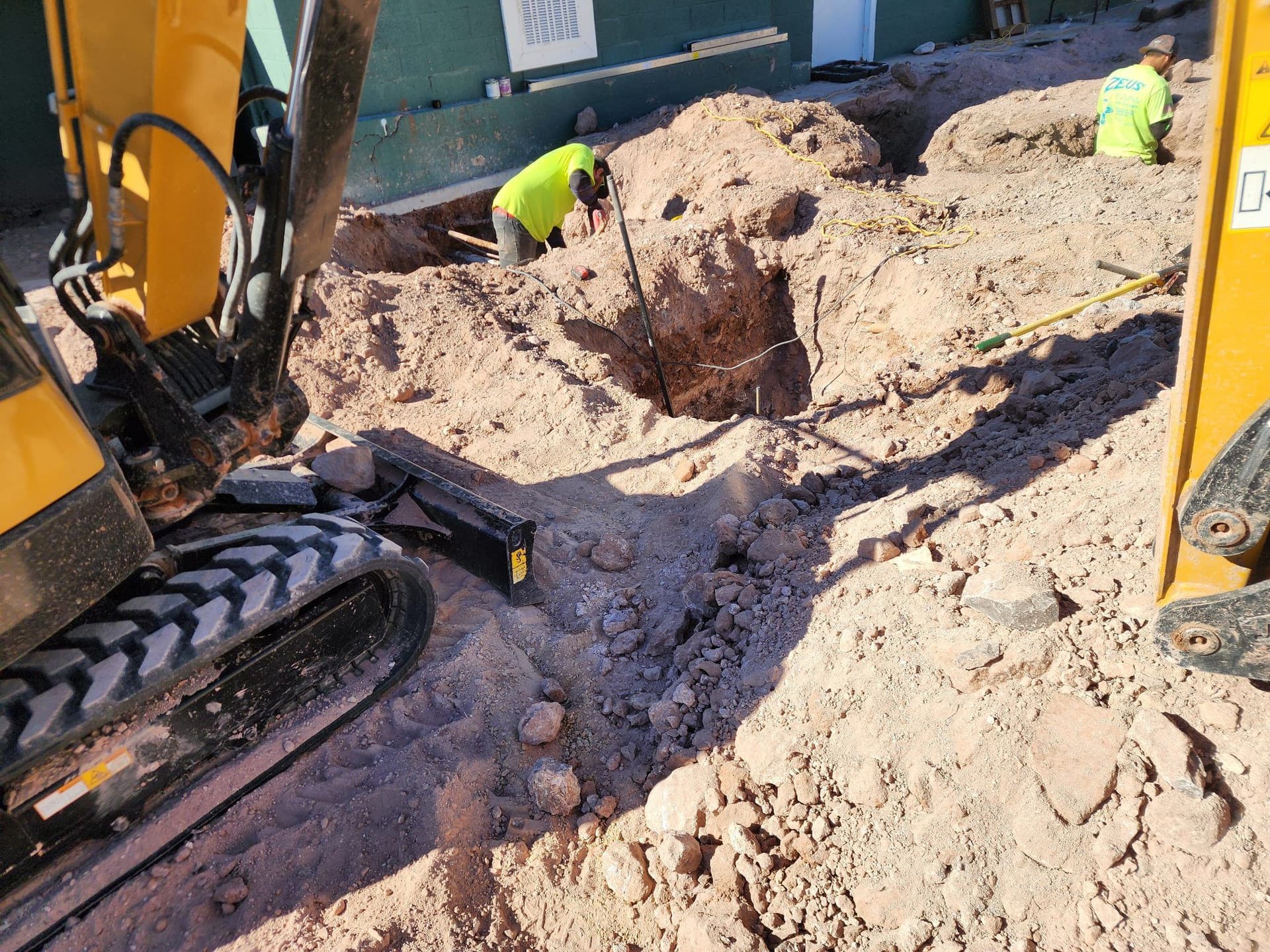 Excavation for Stair Tower Footings