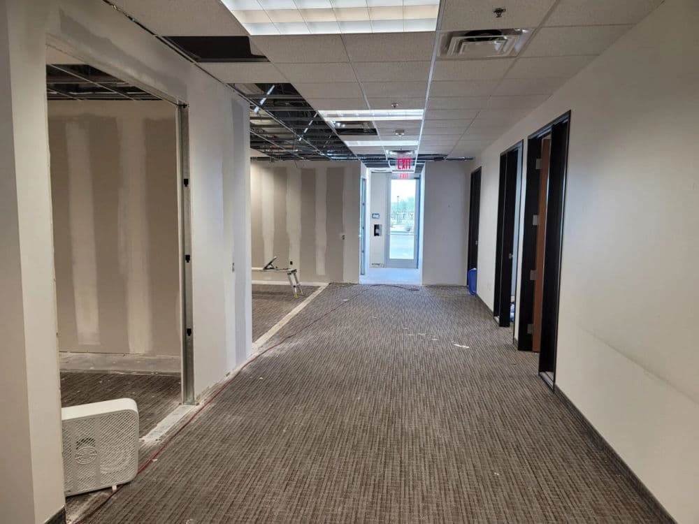 Office Interior Renovation with Glass Partition Installation